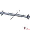 Gryf gwintowany prosty pełny 45cm 28mm + zaciski 